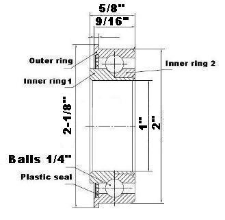 F3264 Unground Flanged 1 bore:Full Complement:vxb:Ball Bearing