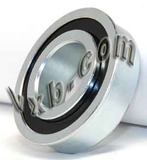 F1028 Unground Flanged 1/4" bore:Full Complement:vxb:Ball Bearing