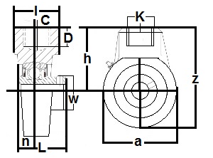 GRHA212-36 Hanger Ball Bearing:2 1/4 inch inner diameter: Ball Bearing