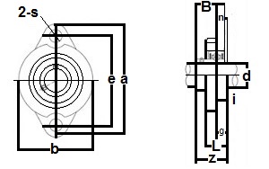 KFL000 Flange Miniature Pillow Block Mounted Bearing:10mm diameter:vxb:Ball Bearings