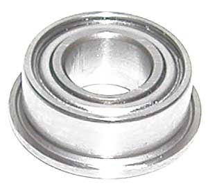 SFR133ZZ Flanged Bearing 3/32"x3/16"x3/32" Ceramic:Stainless:Shielded:vxb:Ball Bearing