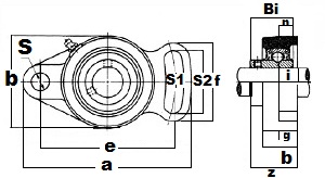 5/8 Flange Cartridge Unit UCFA202-10:vxb:Ball Bearing