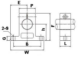 WH8A 1/2"  inch Shaft Support