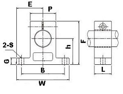 WH6A 3/8 inch Shaft Support:NB Linear System